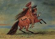 George Catlin Crow Chief oil painting